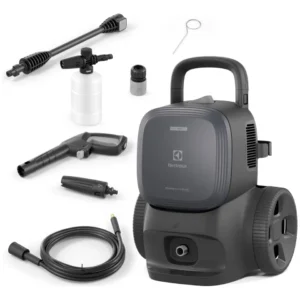 Lavadora de Alta Pressão Electrolux 1850PSI 1500W Potência com Canhão de Espuma PowerWash EWS1850P Preta Lava Jato Lava Car