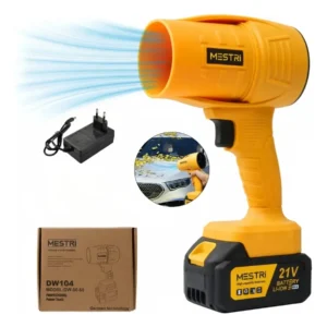 Soprador De Folhas Elétrico Turbo 1.050W Portátil 21v Super Potente 5700 RPM Bateria Bivolt Sem Fio - Mestri
