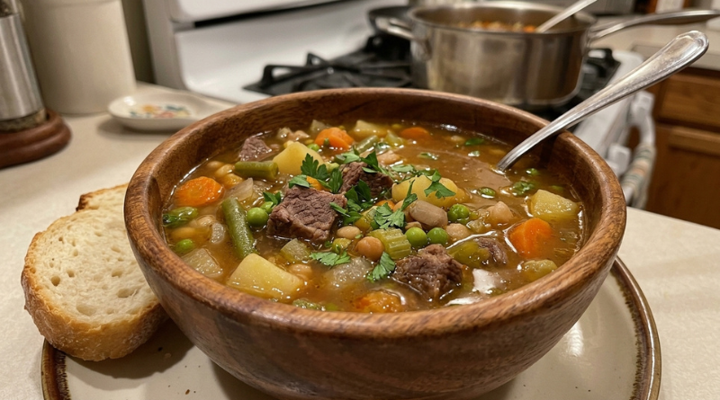 Sopa de carne com legumes fácil: a melhor maneira de aquecer o coração